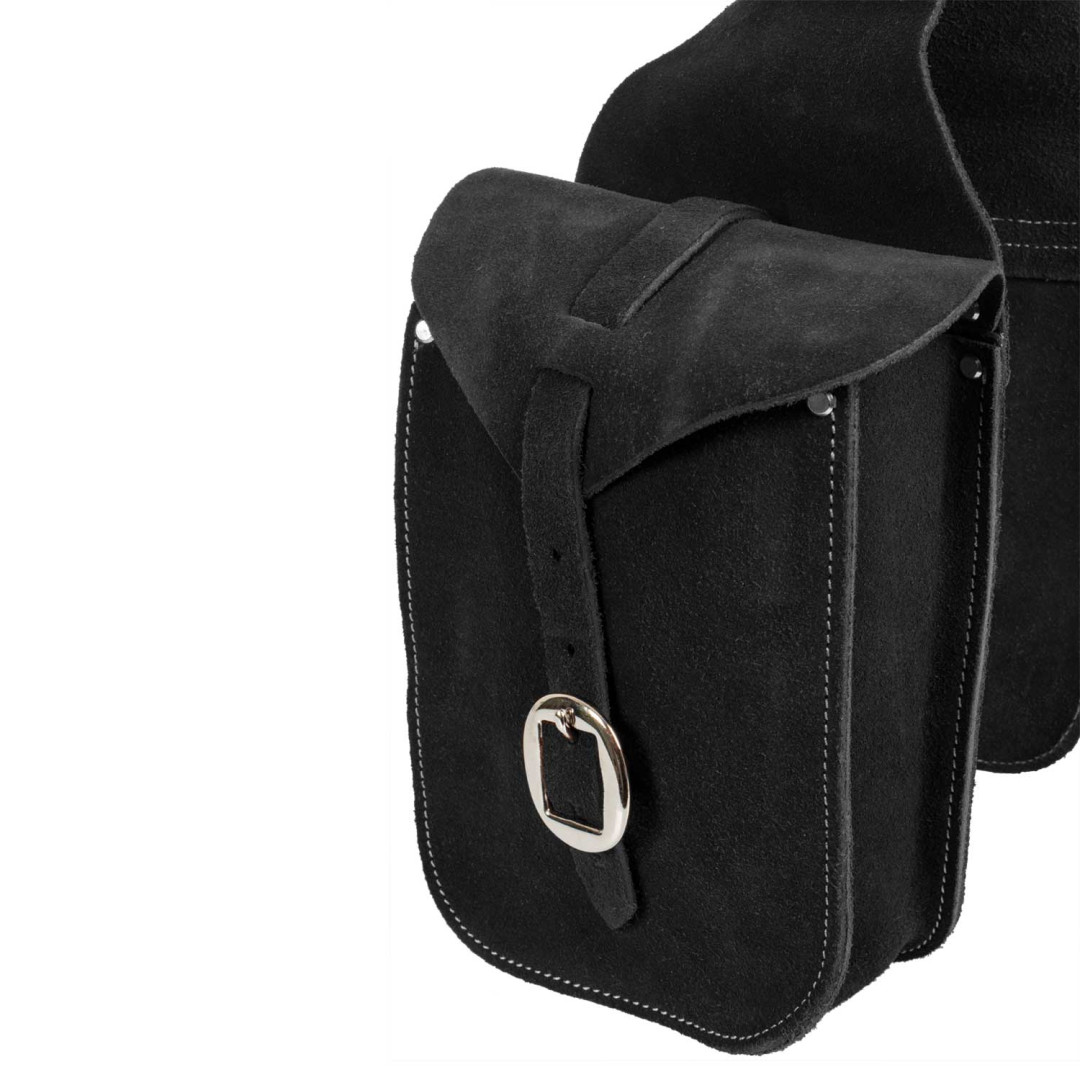 Vordere Satteltasche aus Wildleder Vordere Satteltasche aus Wildleder