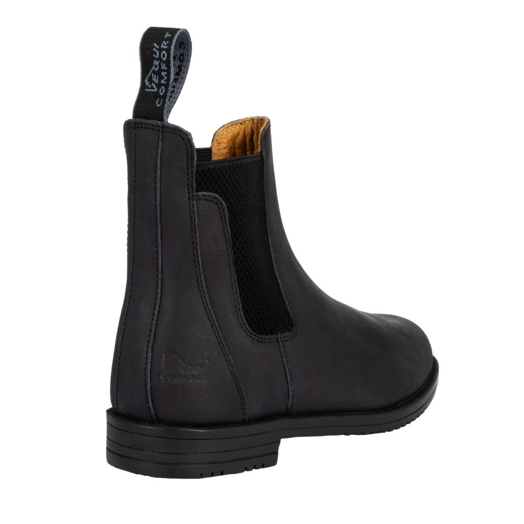 Jodhpur-Lederstiefeletten mit elastischem Seitenteil