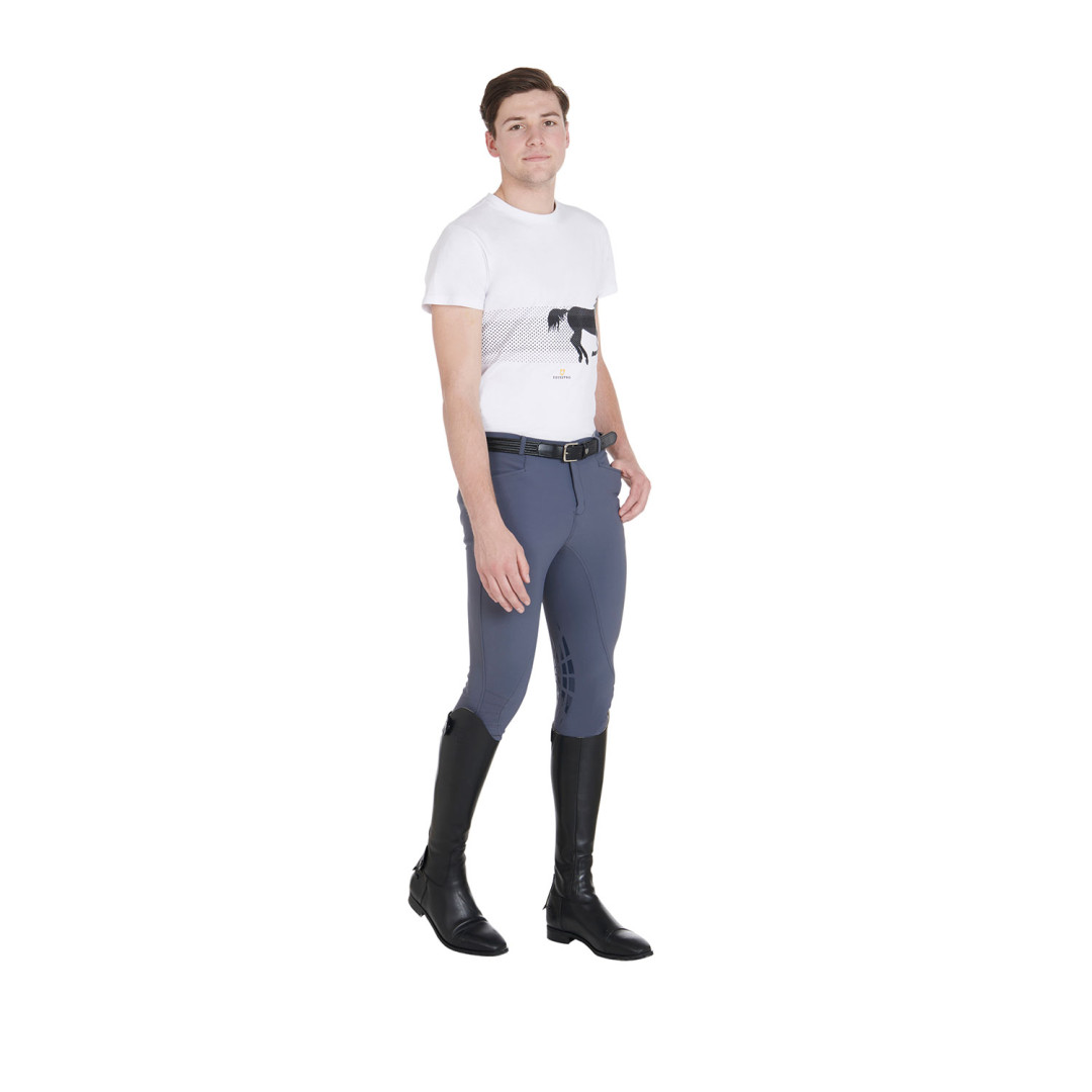 Men's Knee Grip Breeches in Technical Fabric Men's Knee Grip Breeches in Technical Fabric