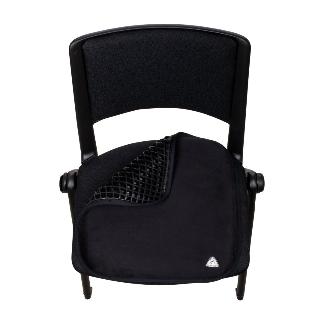 Silla con protector de asiento de gel