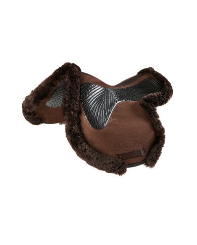 Acavallo Twin Sided Classic Gel Jump Pad Numnah Full Sheepskin Edge