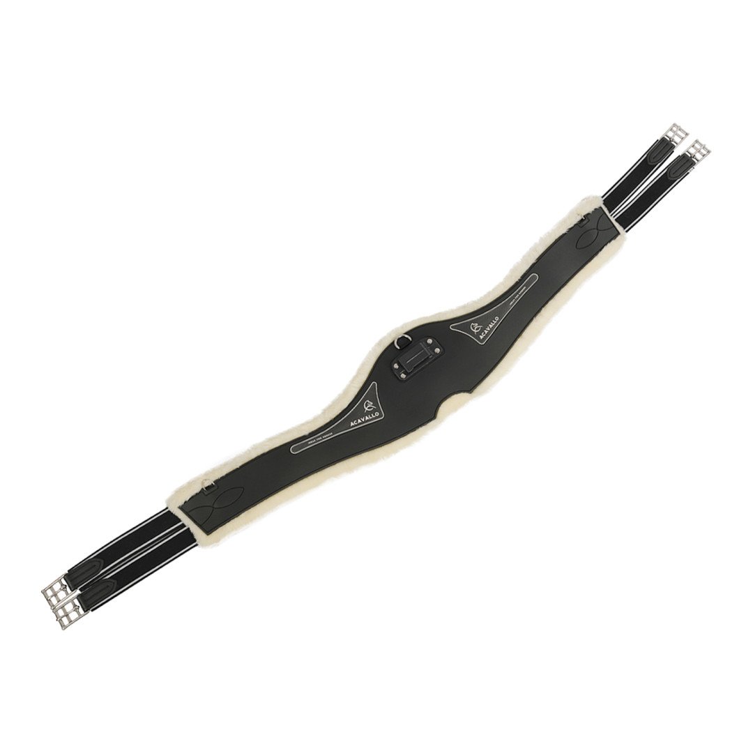 Sangle Anatomic en gel et PVC, Girth en laine amovible, boucles en S