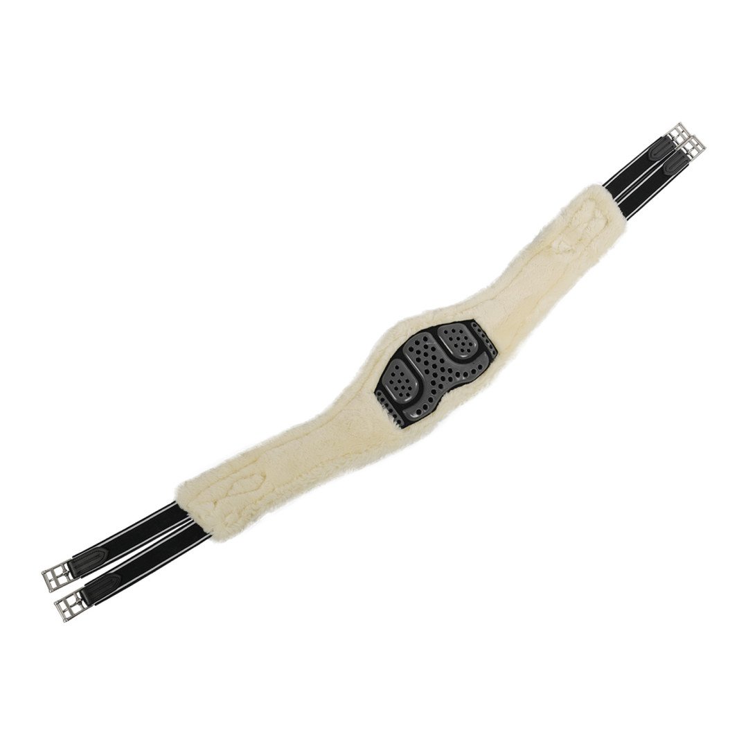 Forro de lã destacável Girth Anatomic em gel e pvc fivelas S s