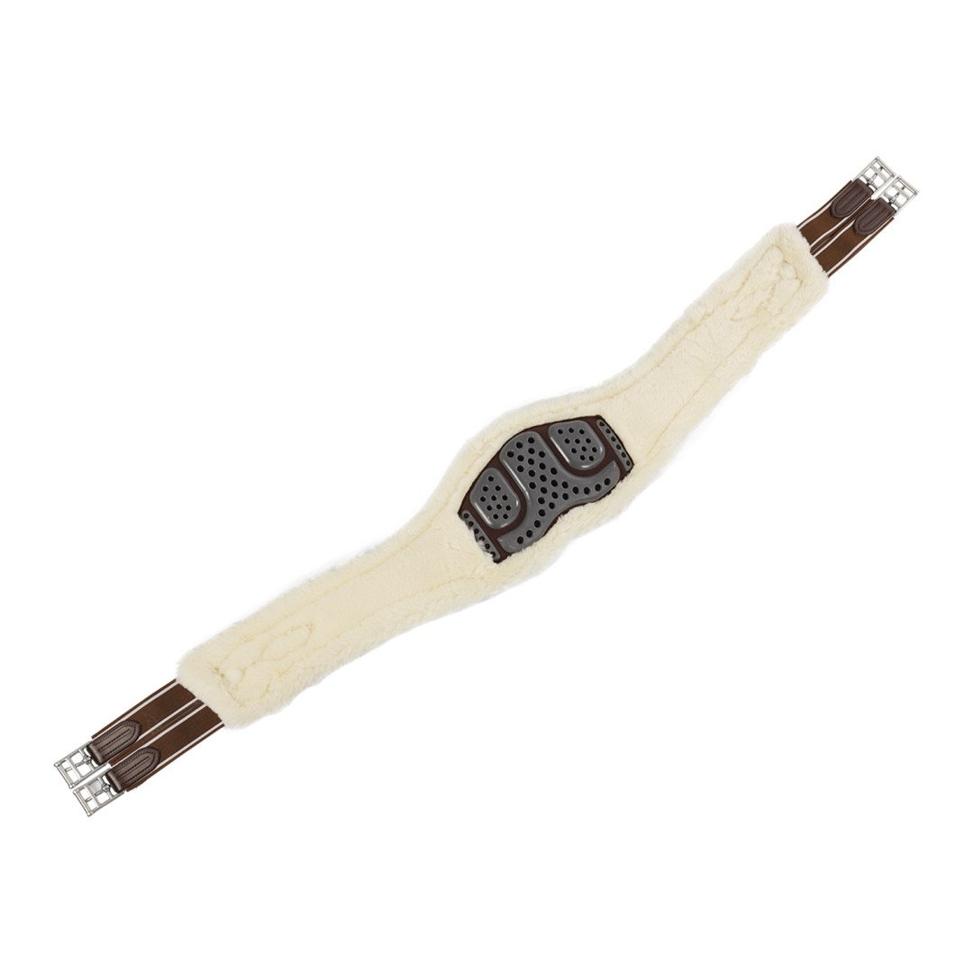 Sangle Anatomic en gel et PVC, Girth en laine amovible, boucles en S
