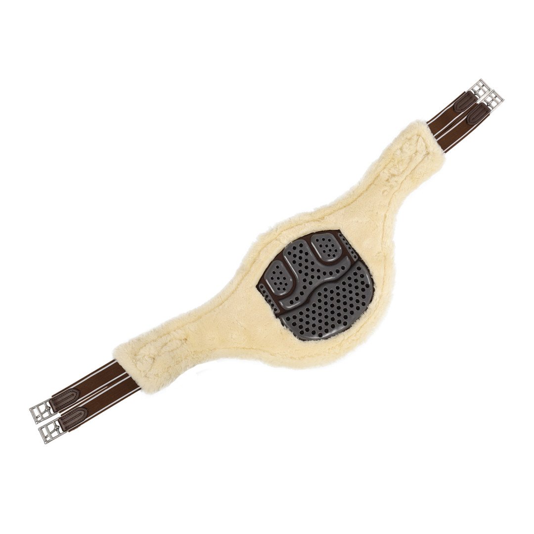 Sangle de protection en gel et PVC Girth amovible en laine écologique, boucles en S