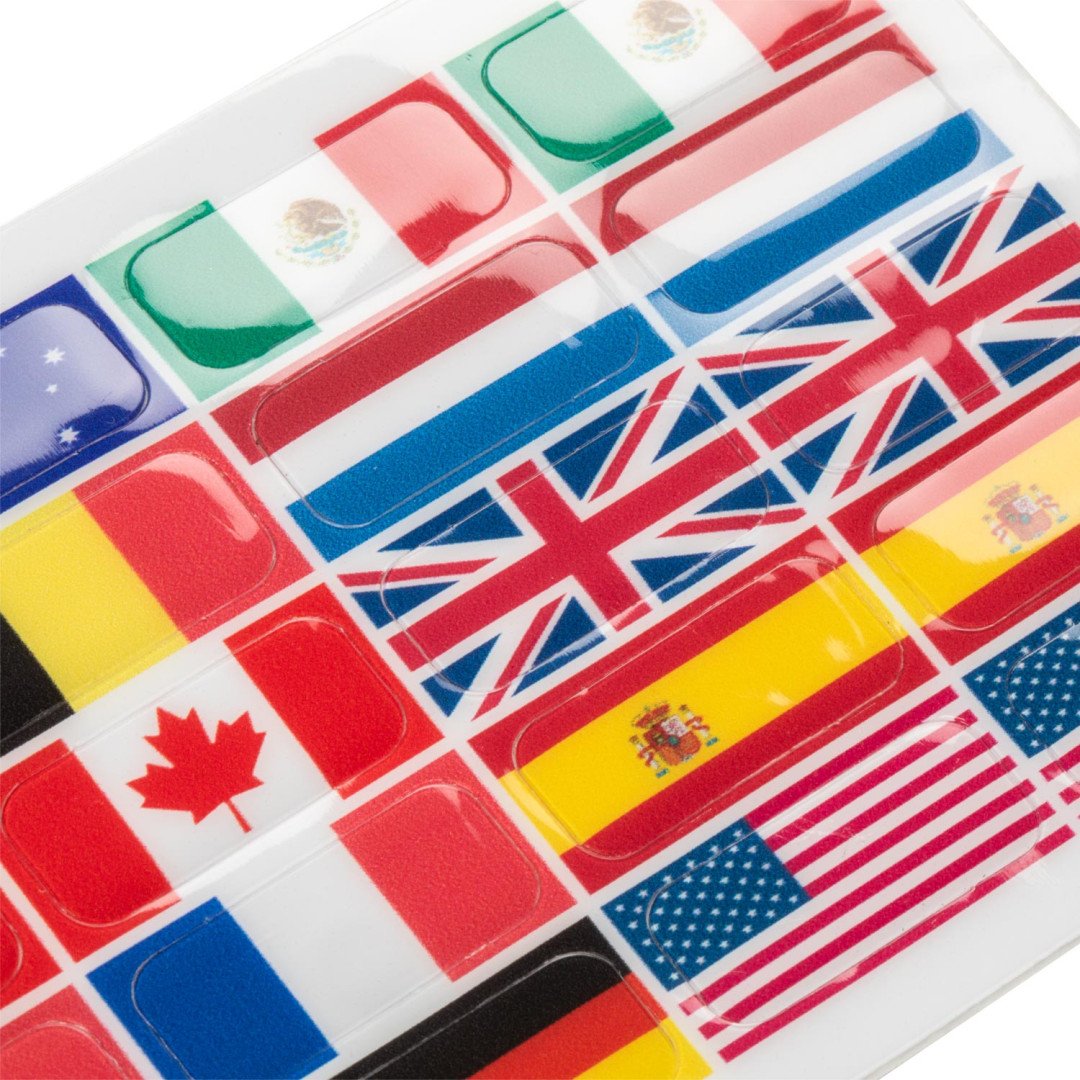 Juego de banderas para estribos de ópera