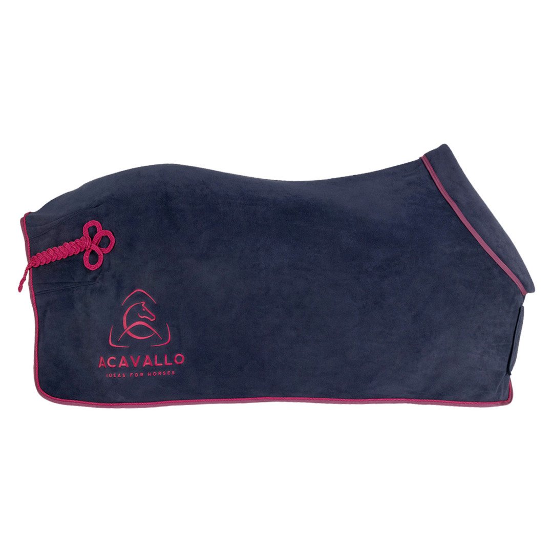 Acavallo Fleecedecke 800 g mit rundem, gepolstertem Kragen