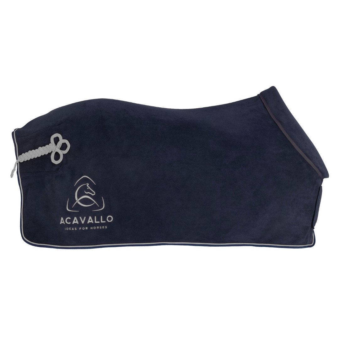 Acavallo Fleecedecke 800 g mit rundem, gepolstertem Kragen