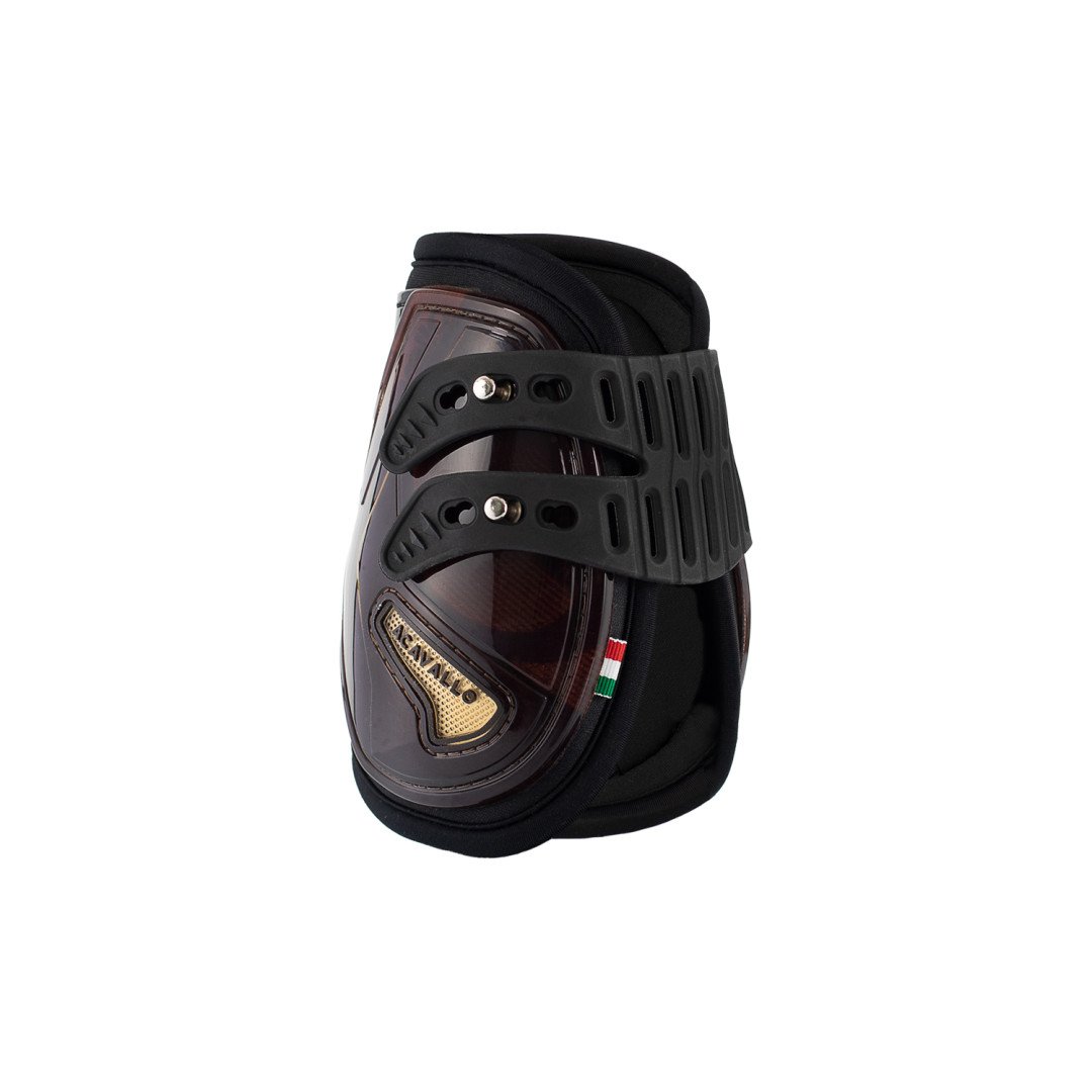 Serigraphed Opera Fetlock Boot With Elasticated Stud Fastening Gel Lined