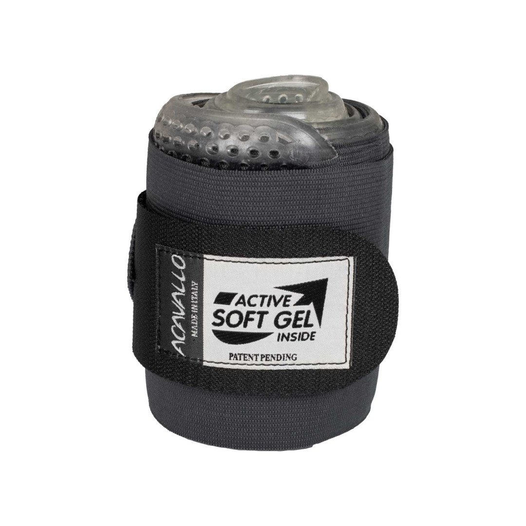 Par de bandagens de gel e elásticas