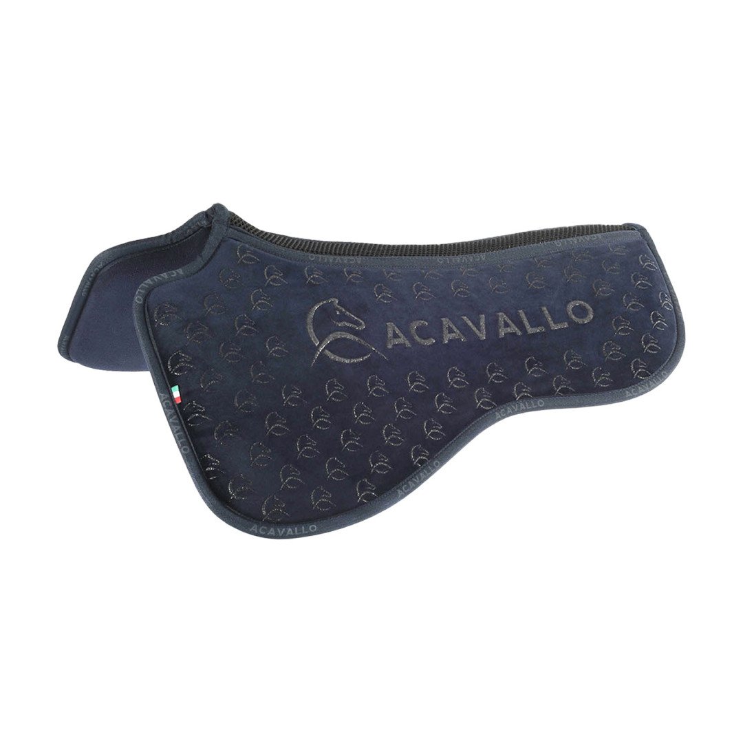 Rückenfreies und Memory-Schaum-Halbpad für Dressur mit Silikongriff