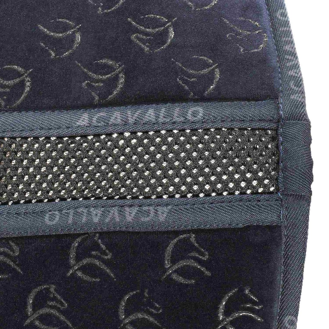 Rückenfreies und Memory-Schaum-Halbpad für Dressur mit Silikongriff