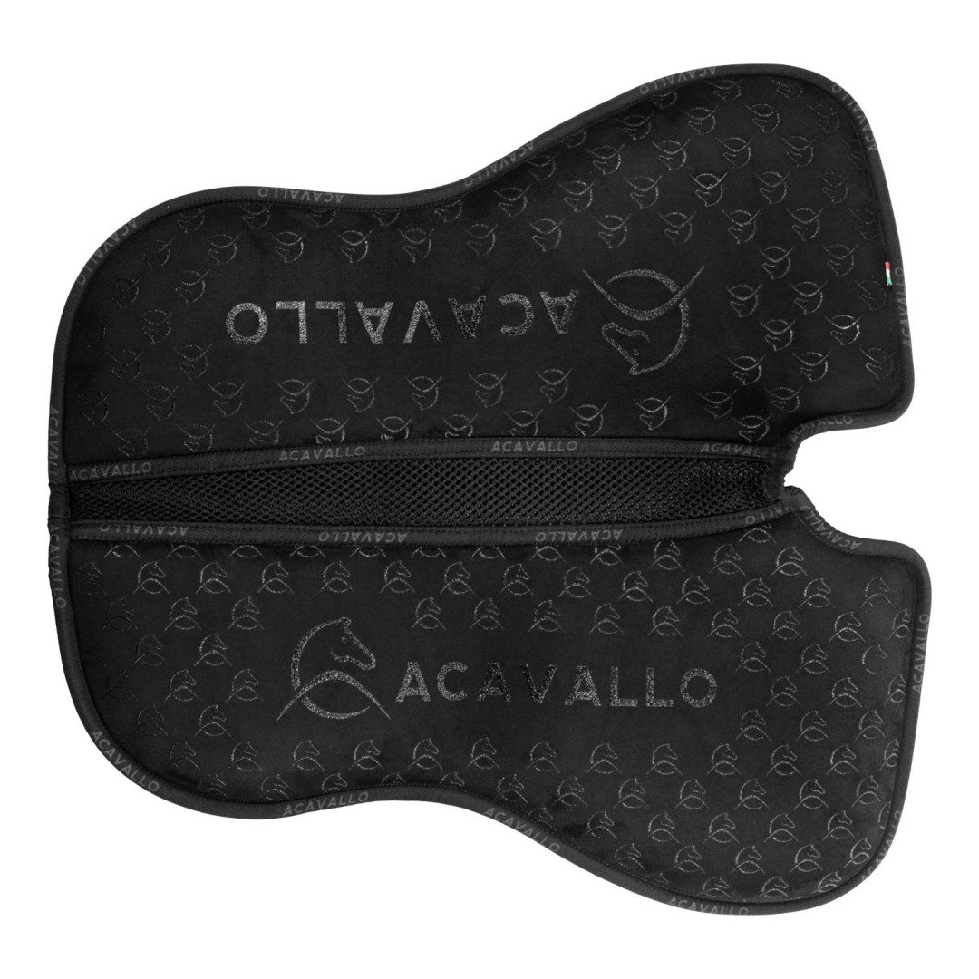 Sistema de aderência de silicone para adestramento com espuma viscoelástica e sem coluna vertebral.