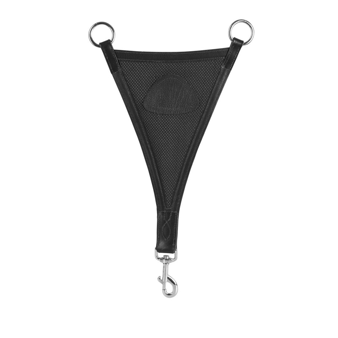 Leather Bib Martingale W mesh Insert