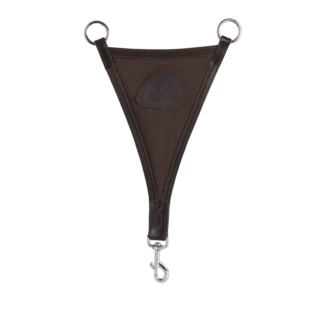 Leather Bib Martingale W mesh Insert