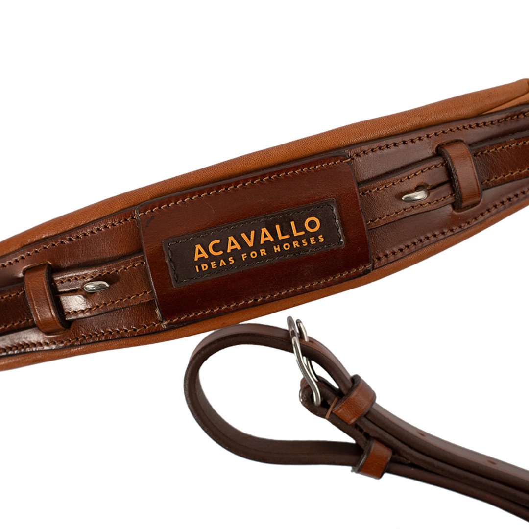 Muserolle en cuir Acavallo pour hackamore