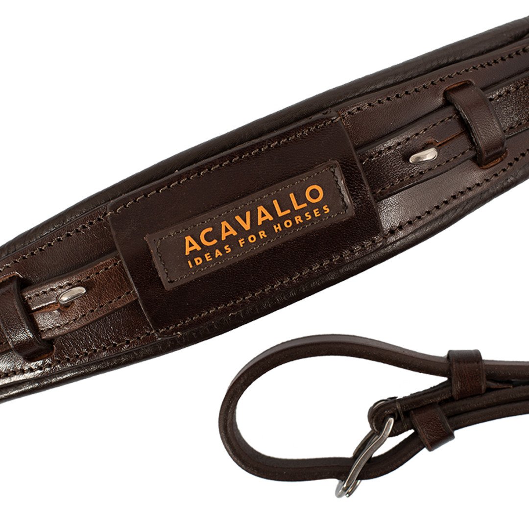 Muserola de cuero Acavallo para hackamore