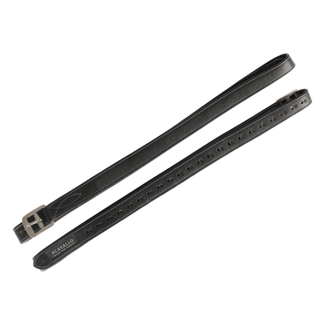 Acavallo stirrups straps in Calf Leather with Internal Nylon Reinforcement