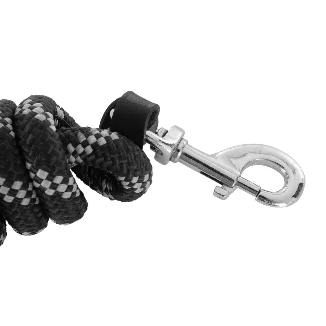 Cuerda de plomo trenzada de nailon con terminación de cuero