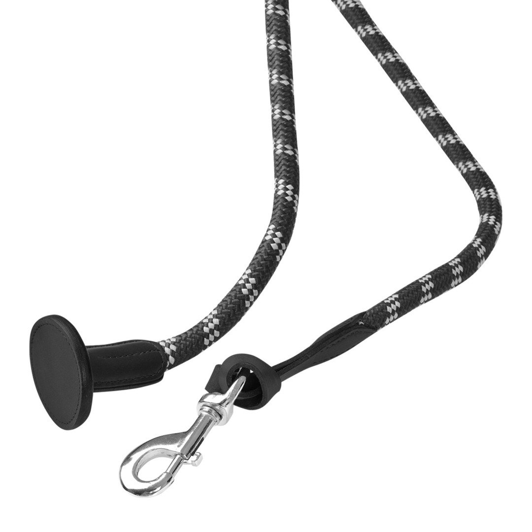 Cuerda de plomo trenzada de nailon con terminación de cuero