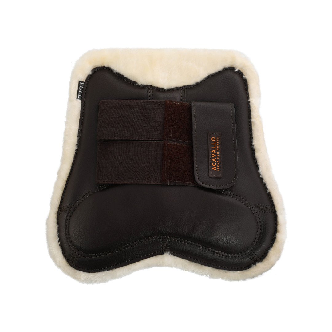 Guêtres en cuir écologique avec double fermeture Velcro