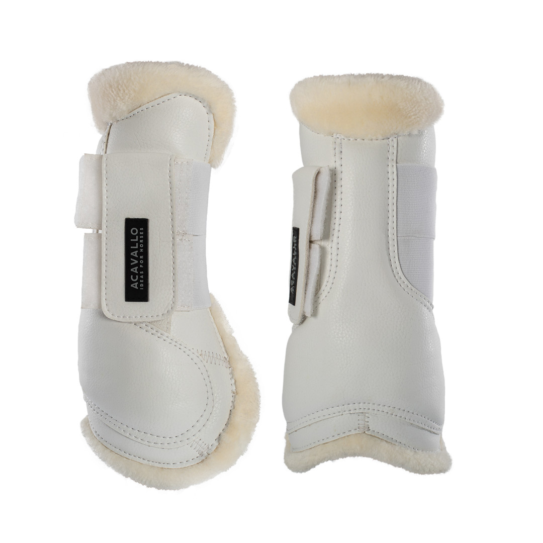 Eco leather Tendon Boots W double Velcro Fastening Eco leather Tendon Boots W double Velcro Fastening