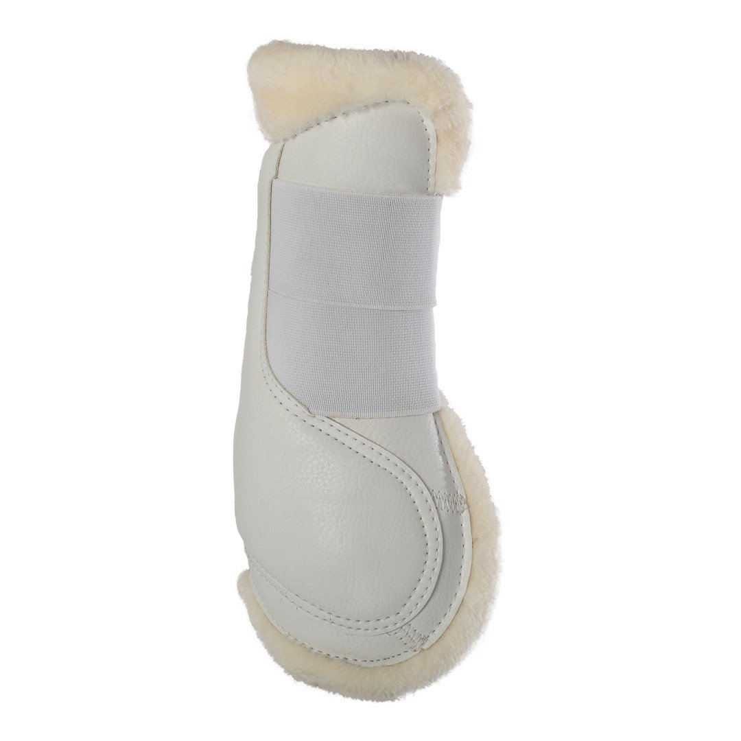 Öko-Leder-Sehnenstiefel mit doppeltem Klettverschluss
