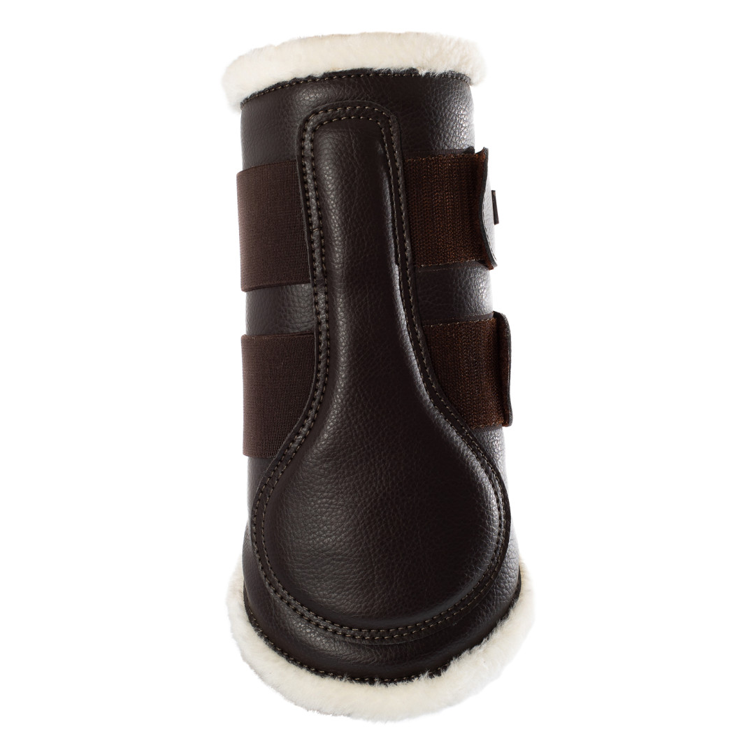 Acavallo Eco-leather Front Brushing Horse Boots With Double Velcro Fastening