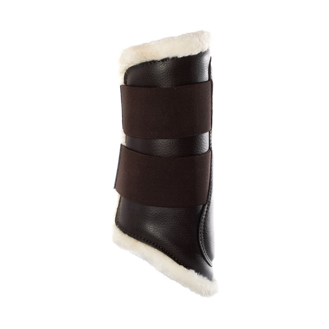 Acavallo Eco-leather Front Brushing Horse Boots With Double Velcro Fastening