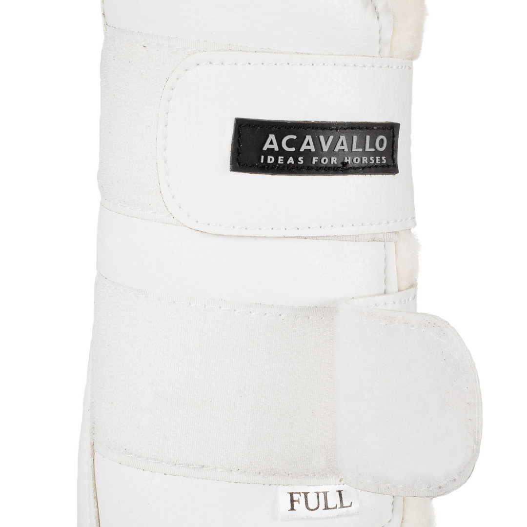 Acavallo Eco-leather Front Brushing Horse Boots With Double Velcro Fastening