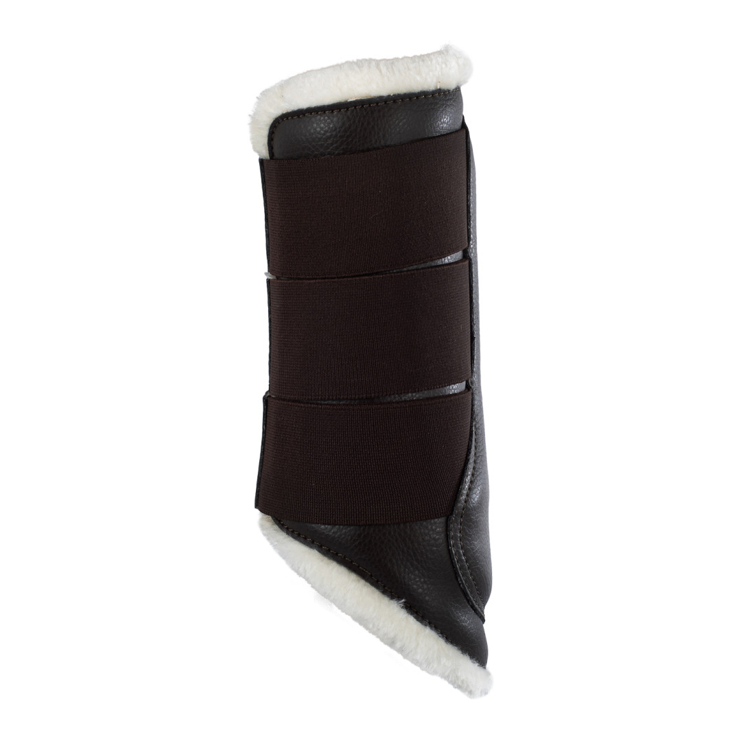 Acavallo Eco-leather Hind Brushing Horse Boots With Triple Velcro Fastening Acavallo Eco-leather Hind Brushing Horse Boots With Triple Velcro Fastening