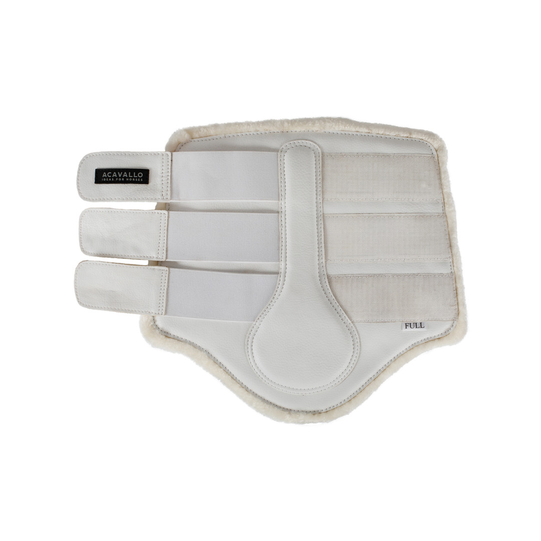 Acavallo Eco-leather Hind Brushing Horse Boots With Triple Velcro Fastening