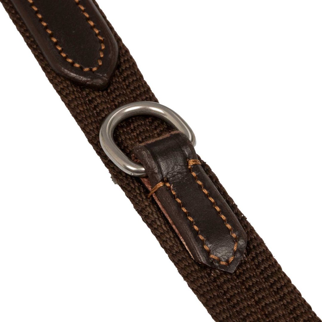 Rênes Thiedemann en cuir italien et nylon rond