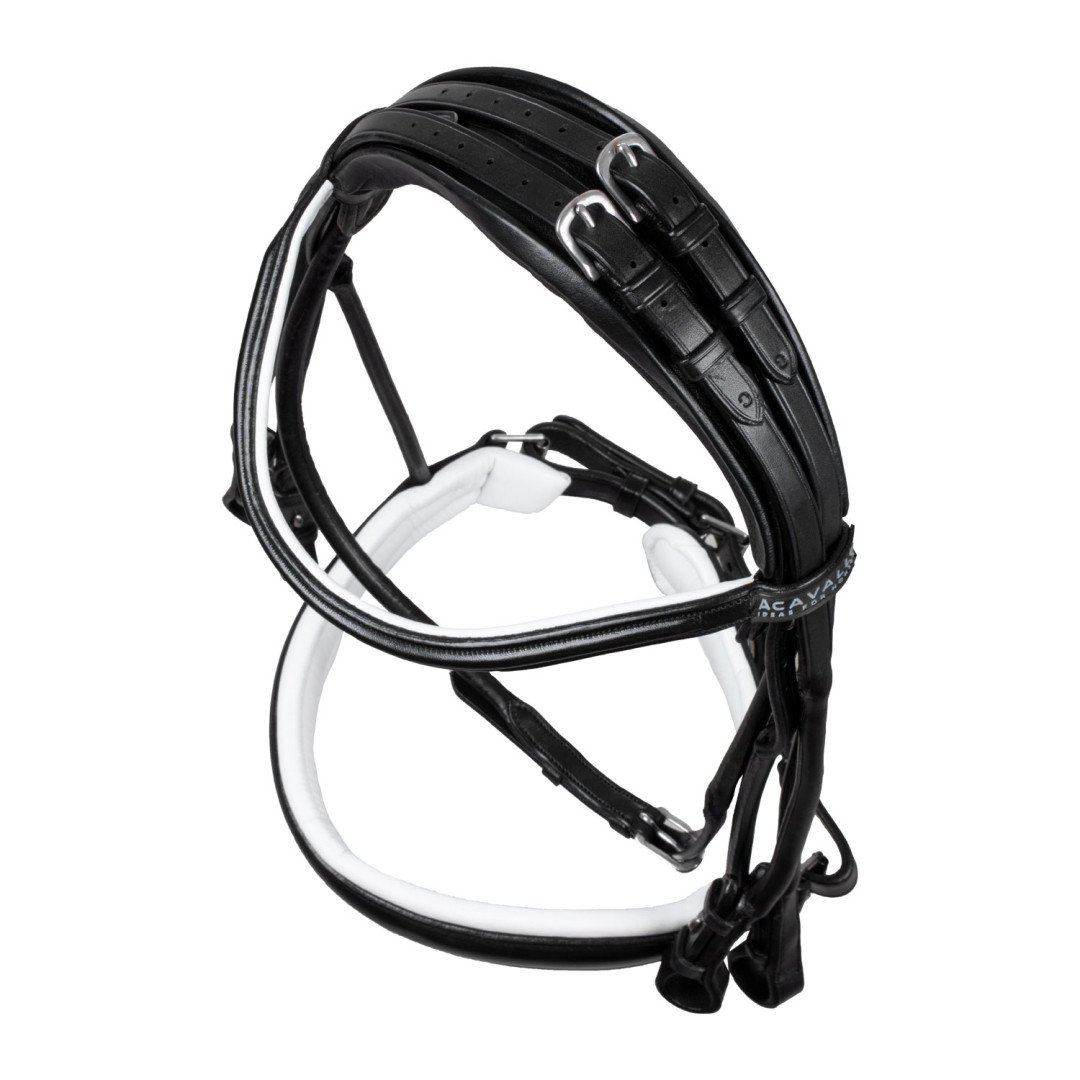 Parnassus Rolled Leather Double Reins Bridle