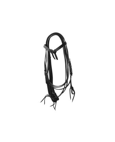 Testiera Fiocco Cuoio Liscio C redini