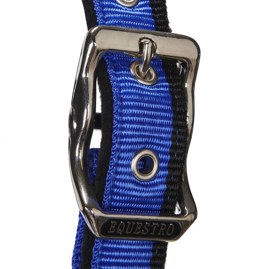 Cabezada de nailon Equestro modelo C con ribete blanco