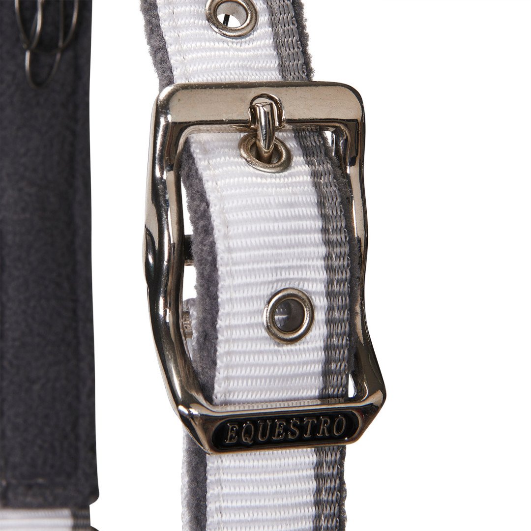 Equestro Halfter C Führstrick Modell mit rotem Besatz