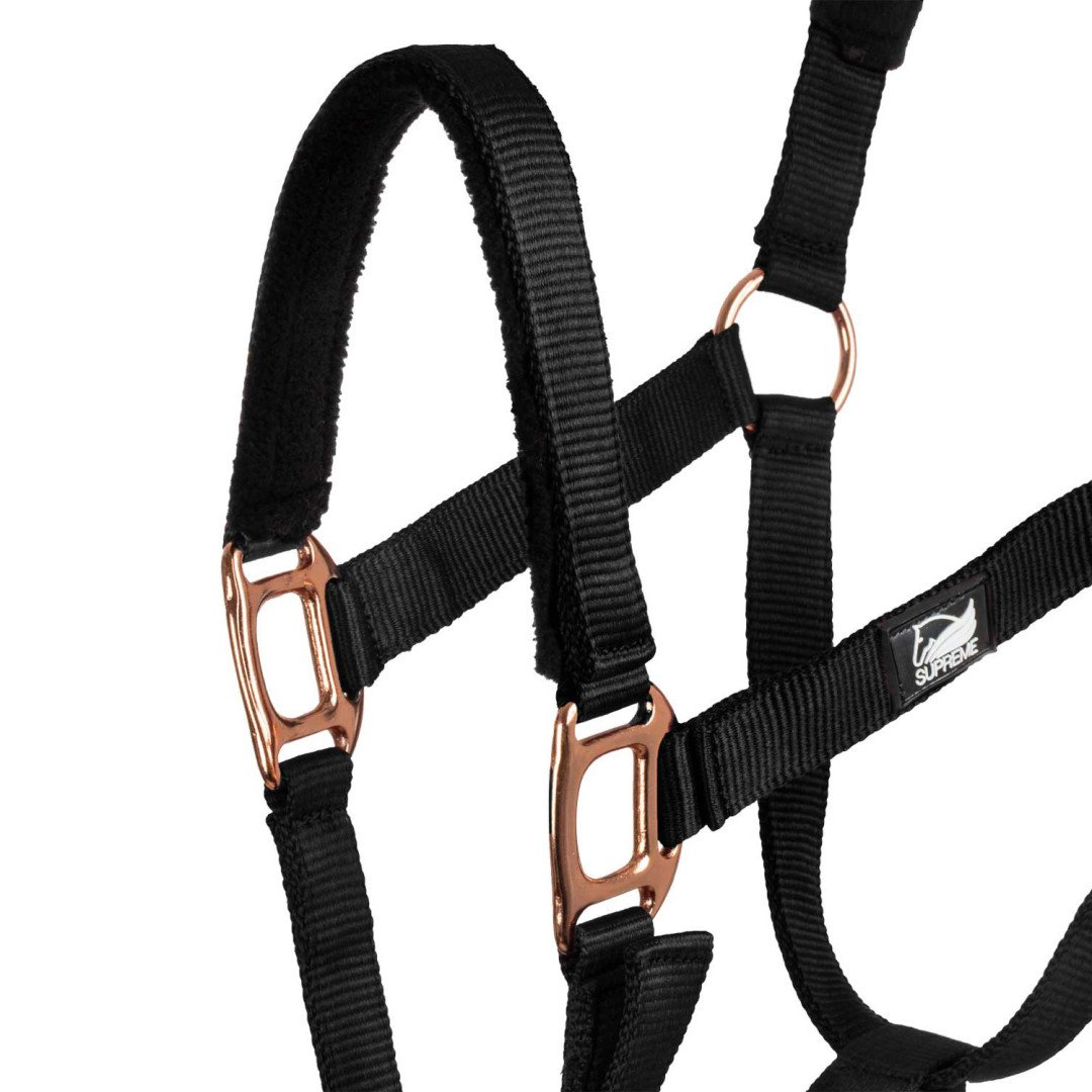 Rose Gold Line Nylon Halter