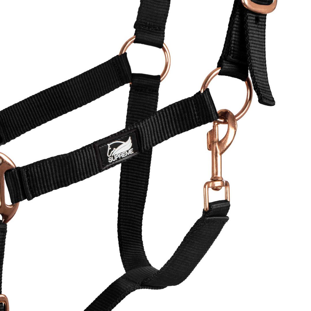 Rose Gold Line Nylon Halter