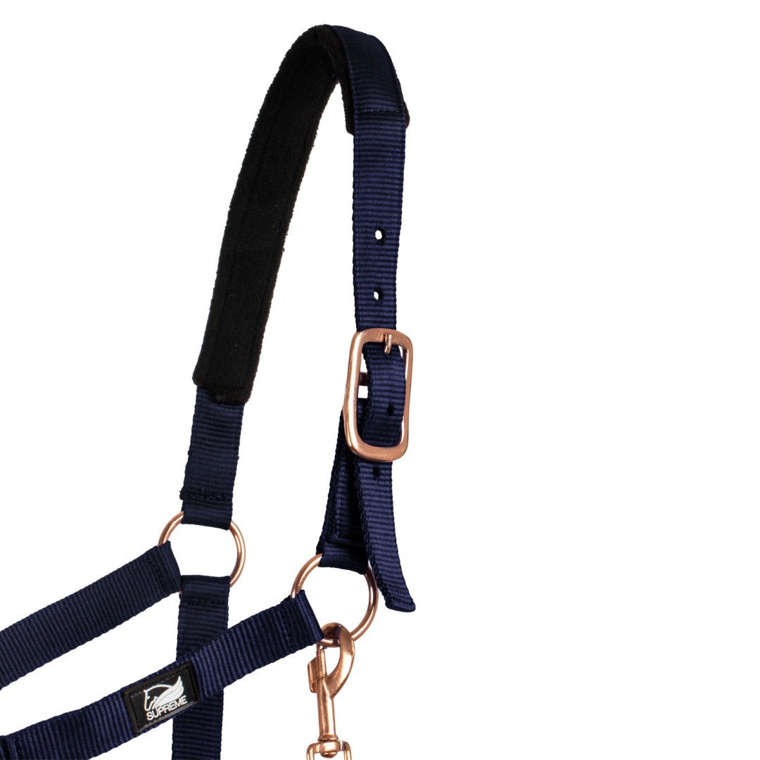 Rose Gold Line Nylon Halter