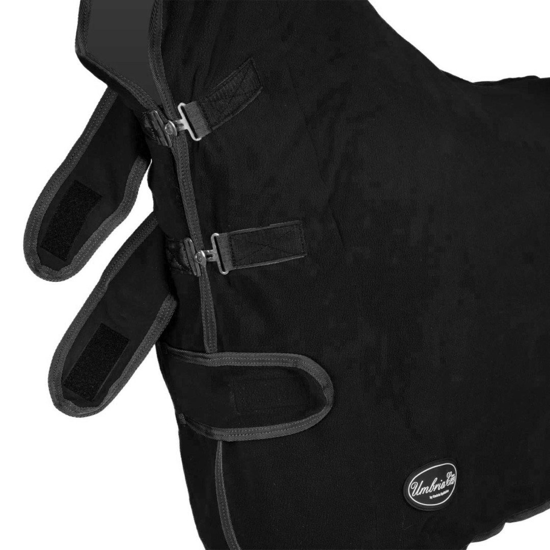 Manta de lã polar antipilling modelo Yukon com gola em C