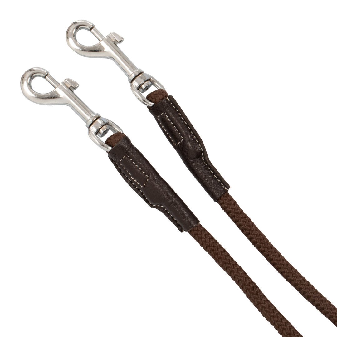 Rênes en cuir Tiedeman avec Martingale