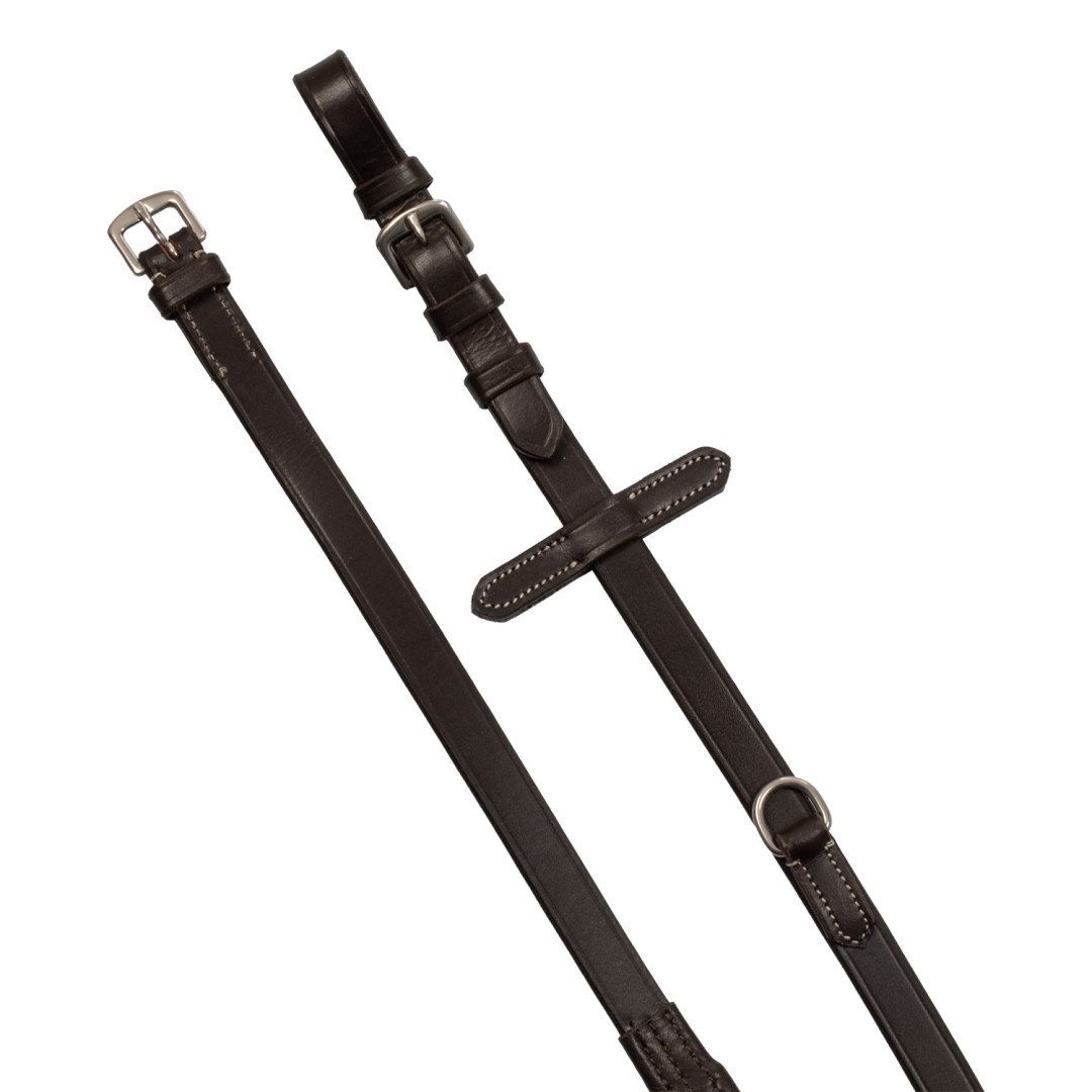 Rênes en cuir Tiedeman avec Martingale