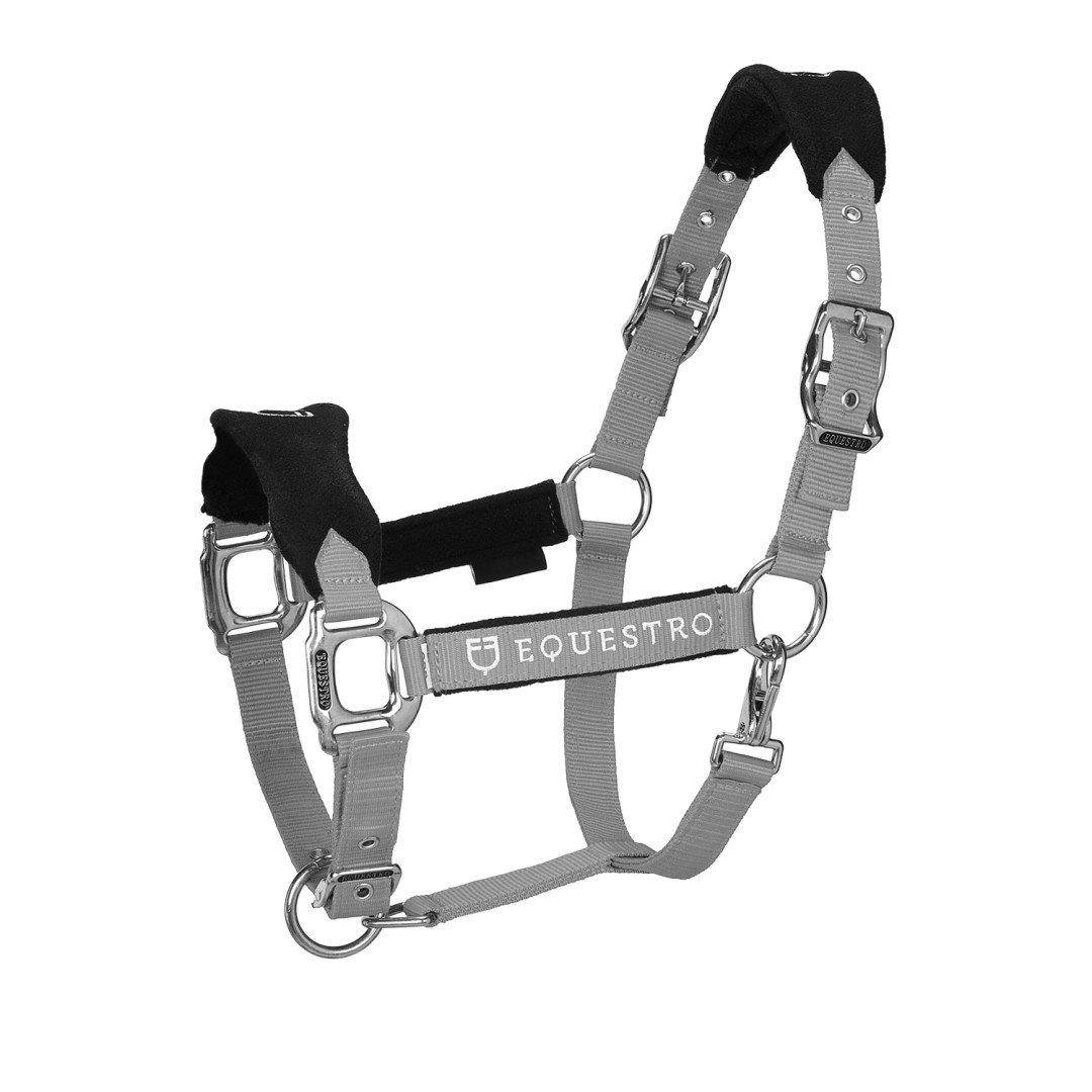 Equestro Nylon Halter C Shaped Fleece Halter