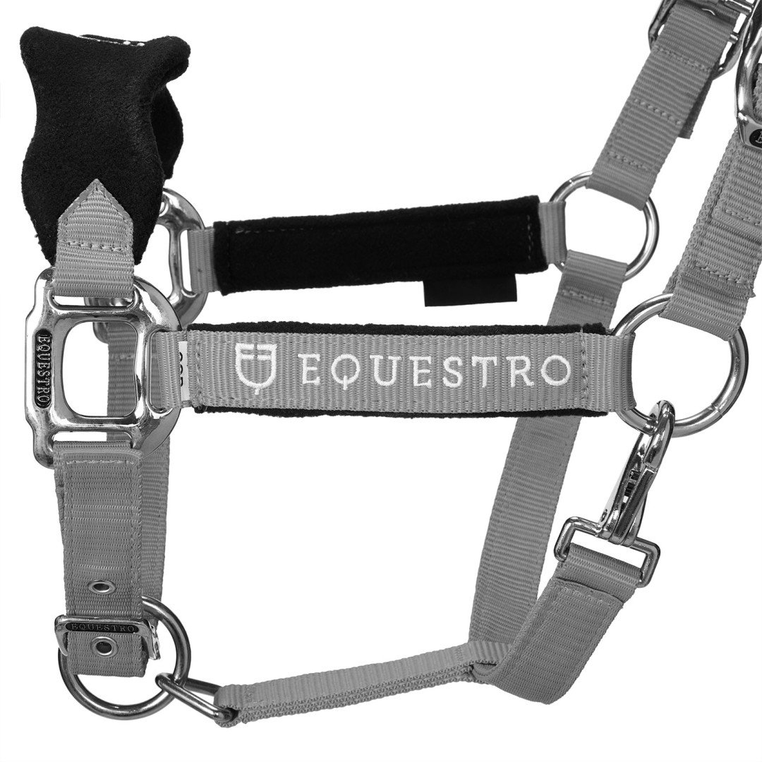 Licol en nylon Equestro en forme de C avec Licol polaire