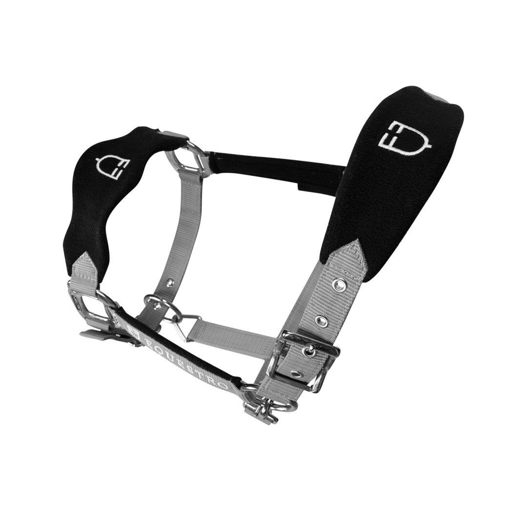 Licol en nylon Equestro en forme de C avec Licol polaire
