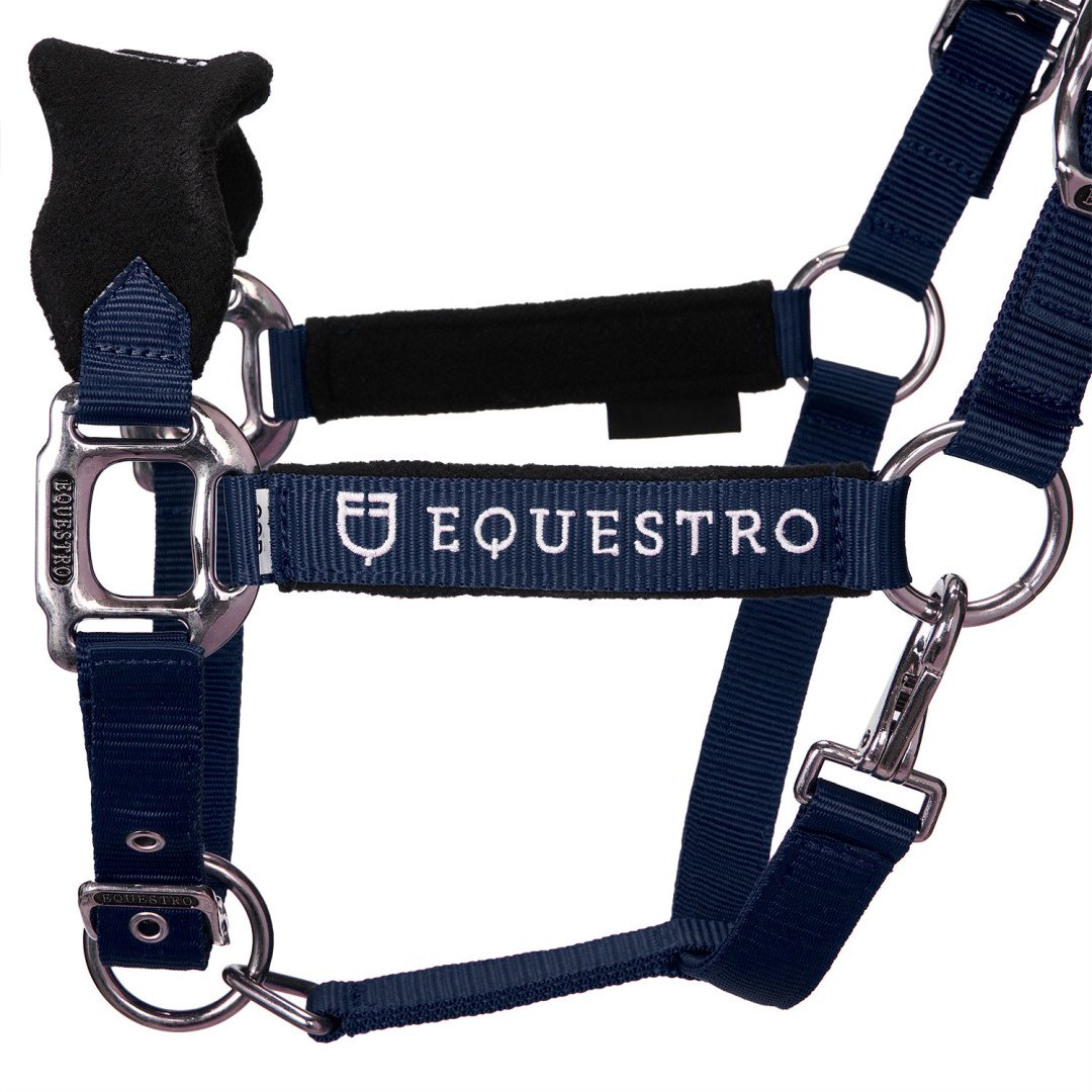 Licol en nylon Equestro en forme de C avec Licol polaire