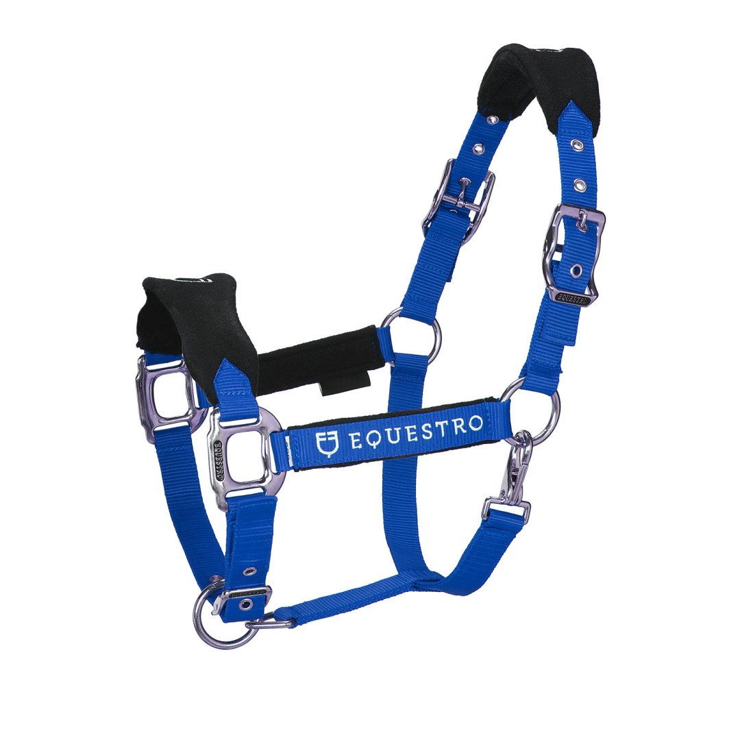Licol en nylon Equestro en forme de C avec Licol polaire