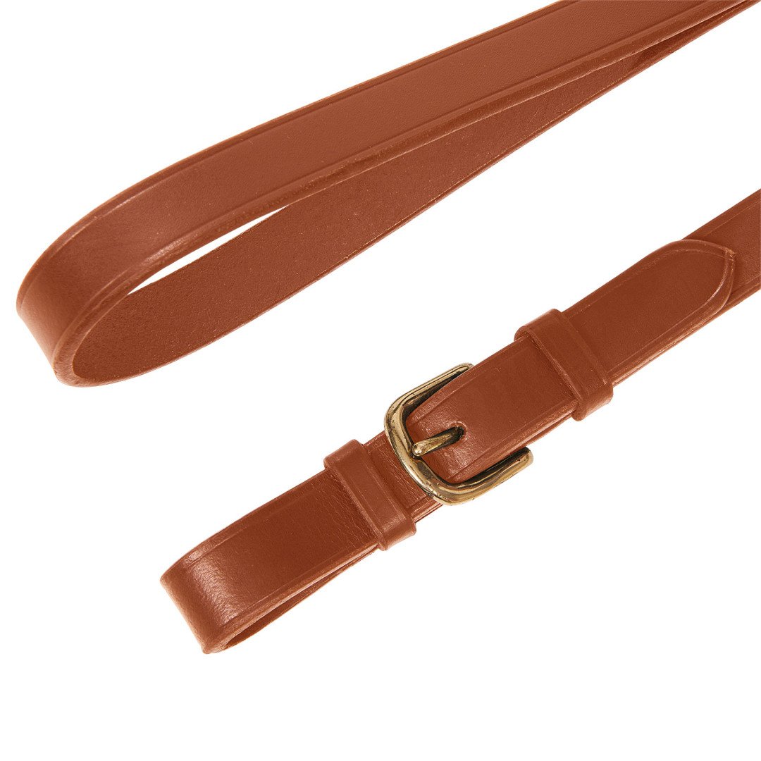 Lunghina Cuoio Con Catena Ottone Brass