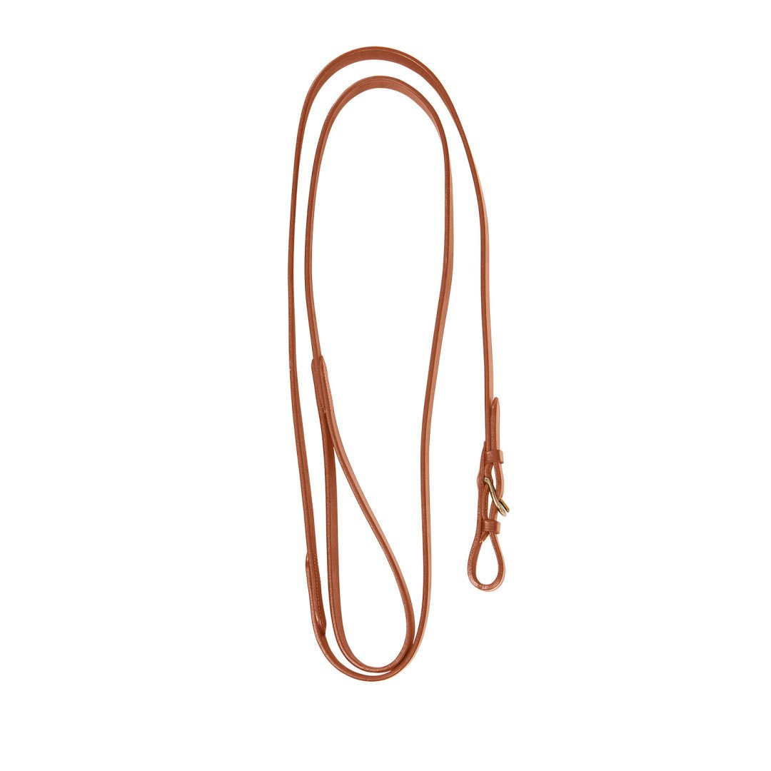 Correa de cuero con cadena de latón
